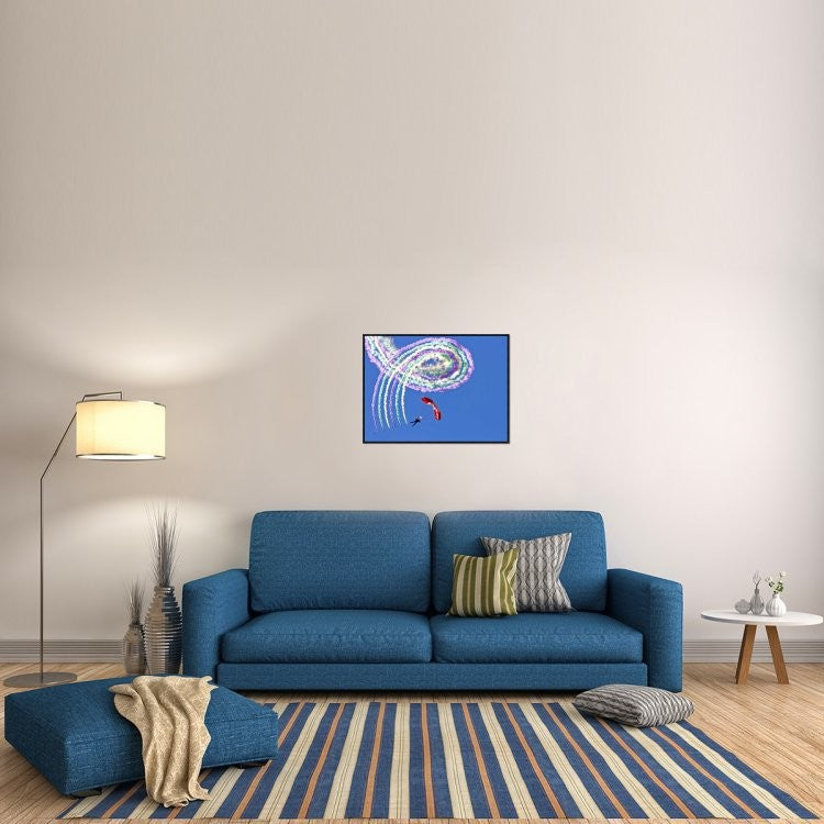 "Spiro" Framed Canvas Giclee by Thomas T, 31x23"