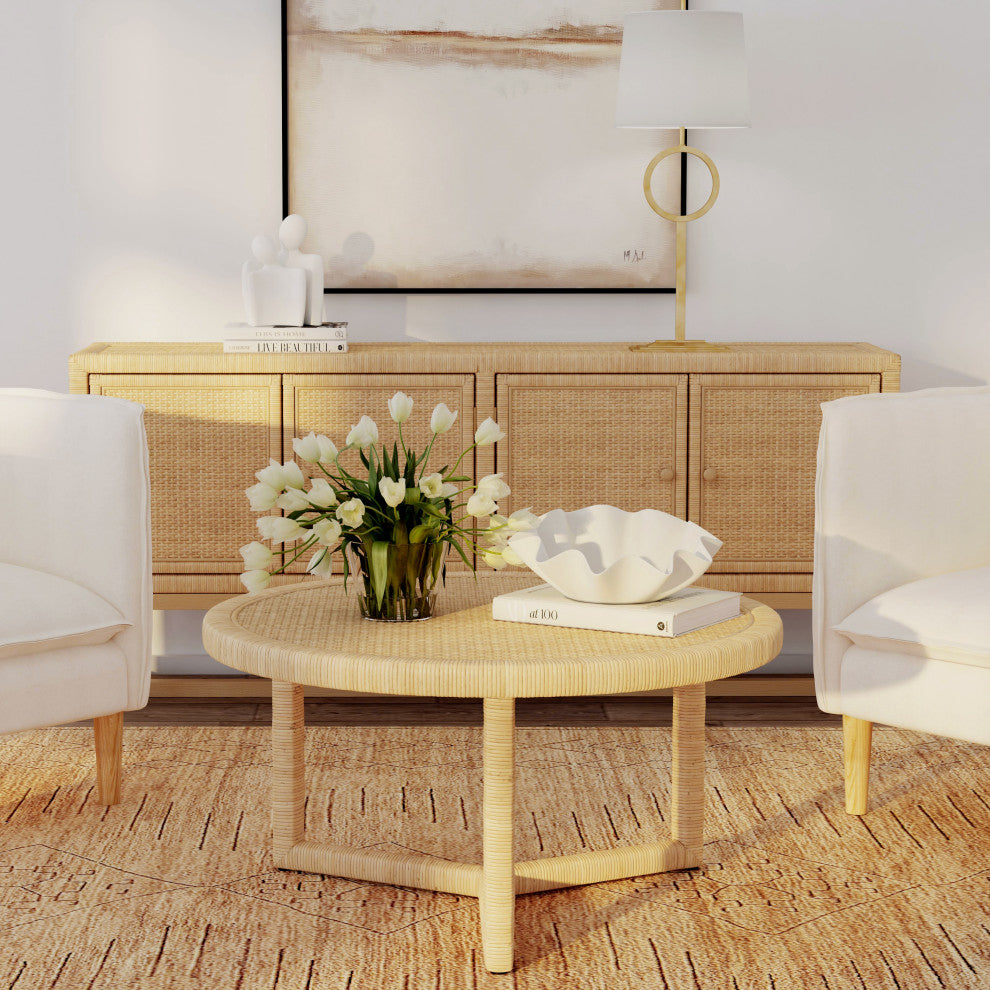 Captiva Round Rattan Coffee Table