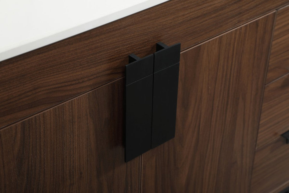 Home Living 22" Modern Walnut-Light Bathroom Vanity