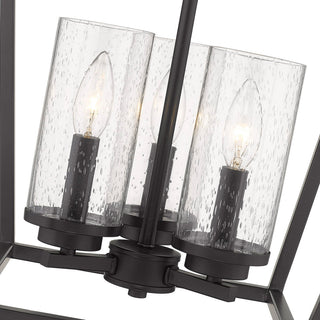 Golden Lighting 4309-3P Mercer 3 Light 15"W Taper Candle - Matte Black