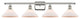 Orwell 3-Light Bath Vanity-Light, Polished Nickel, Matte White
