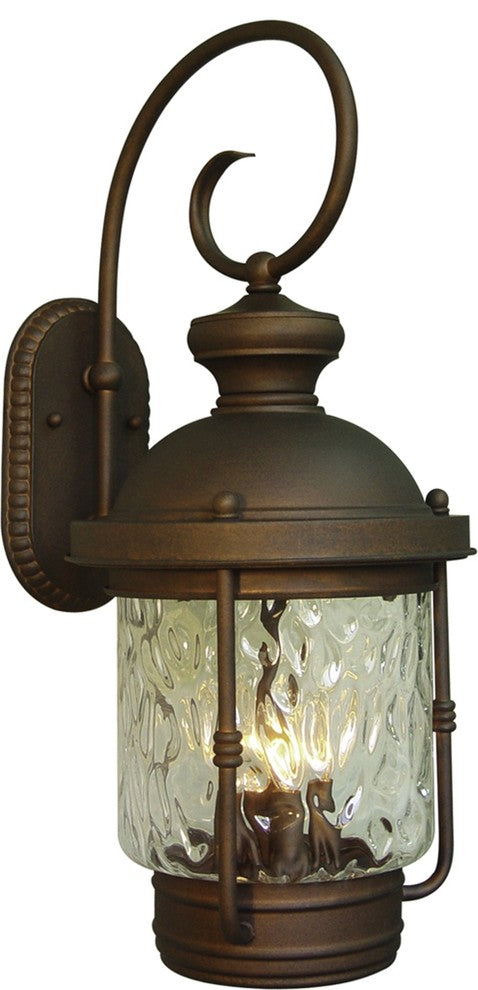 4-Light Burnished Bronze Exterior Wall Mount