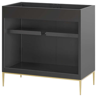 Awaken 36" Bathroom Vanity Cabinet, Black