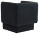 Vera Boucle Fabric Upholstered Accent Chair, Black