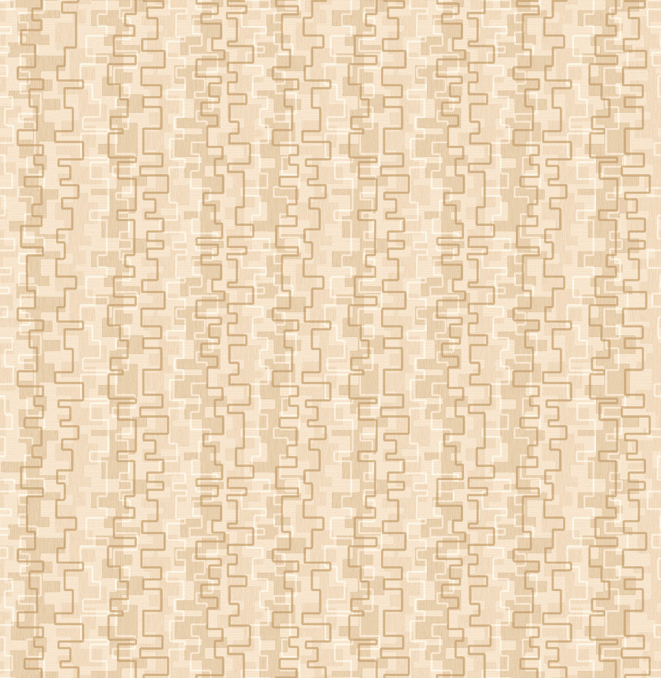 Harmonize Sand Small Geometric Wallpaper Bolt