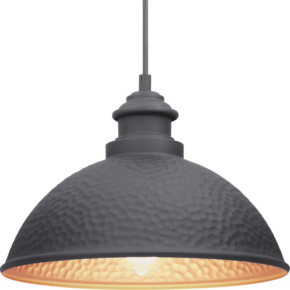 Englewood Collection 1-Light Hanging Lantern, Black