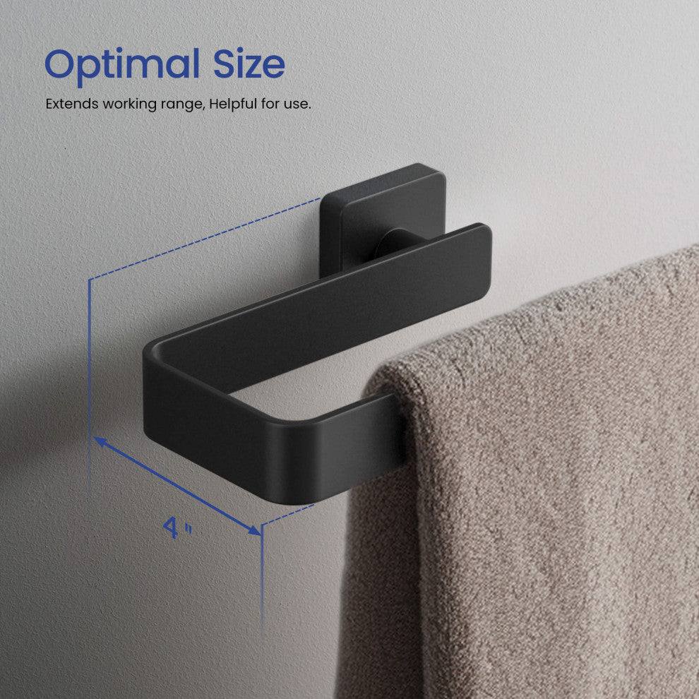 Blaze 2 Piece Bathroom Hardware Set, Matte Black