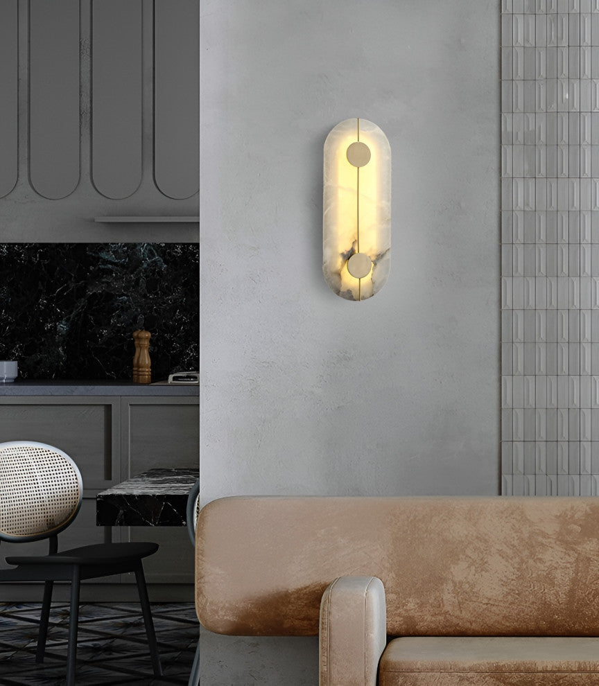 Luxury Marble Wall Lamp for Bedroom, Living Room, Kitchen, B
