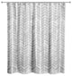 Gray Petal Pattern 71x74 Shower Curtain