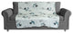 Rooster Pattern in Blue Fleece Blanket