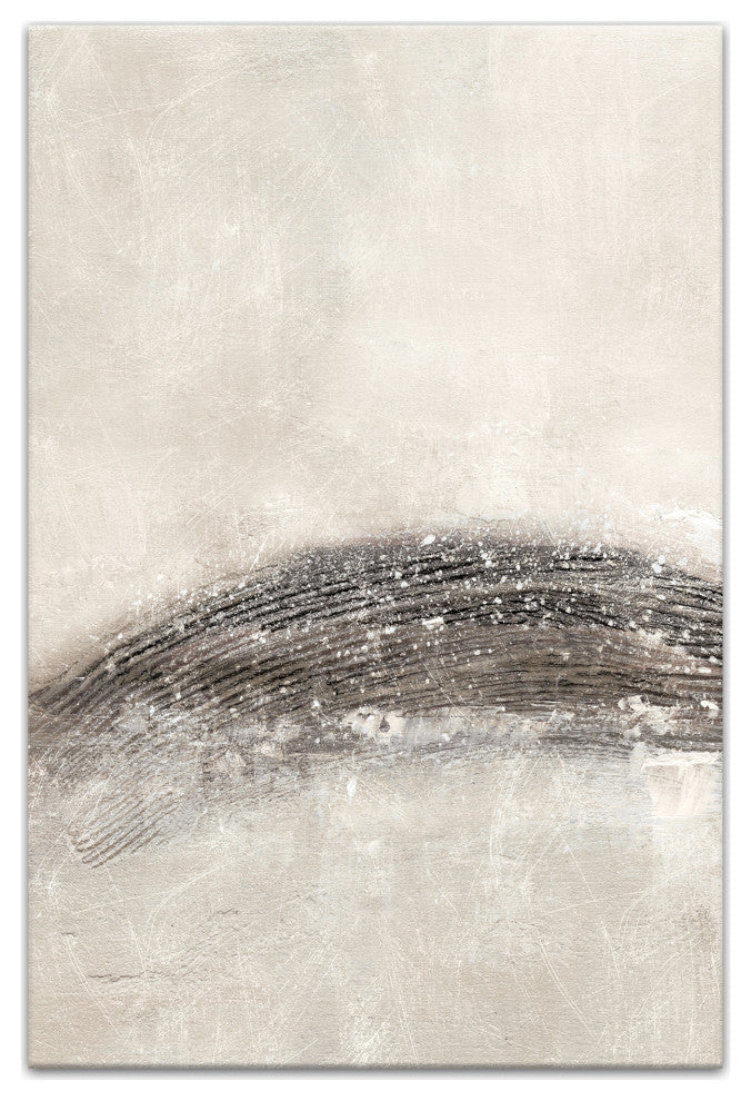 Shimmer Gray Abstract II 20"x30" Canvas Wall Art