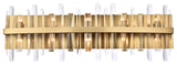 Elegant Lighting 2200W36SG Serena 36" Crystal Bath Sconce, Satin Gold
