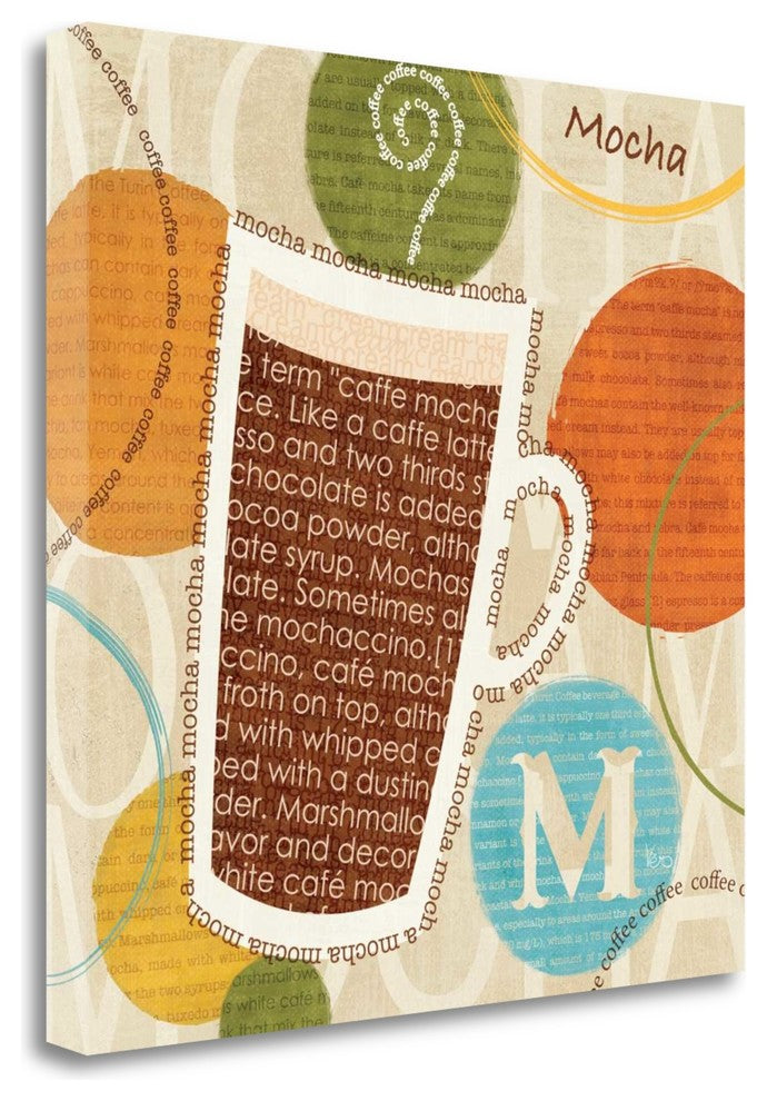 "All About Coffee IV" By Veronique Charron, Giclee Print on Gallery Wrap Canvas