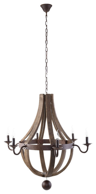 Antique Brass Ballista Chandelier