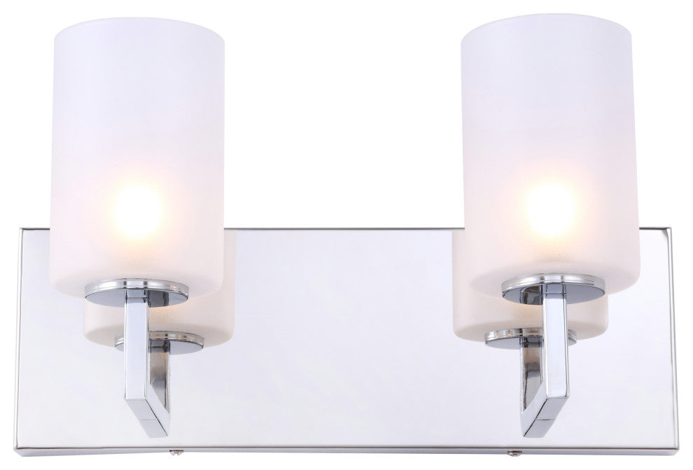 Woodbridge Lighting Candice Wall, 2-Light, Opal Cylinder Glass, Halogen G9