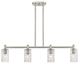 Crown Point 4 43.75" Island Lighting Satin Nickel