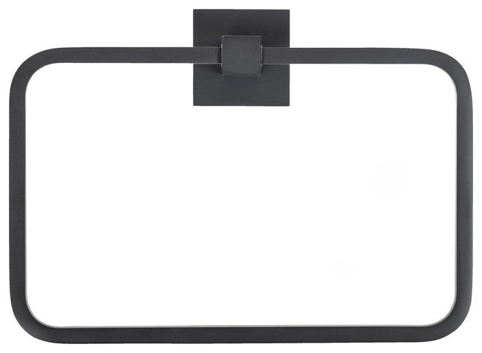 Italia Trieste Series 3 Piece Bathroom Accessory Set in Matte Black