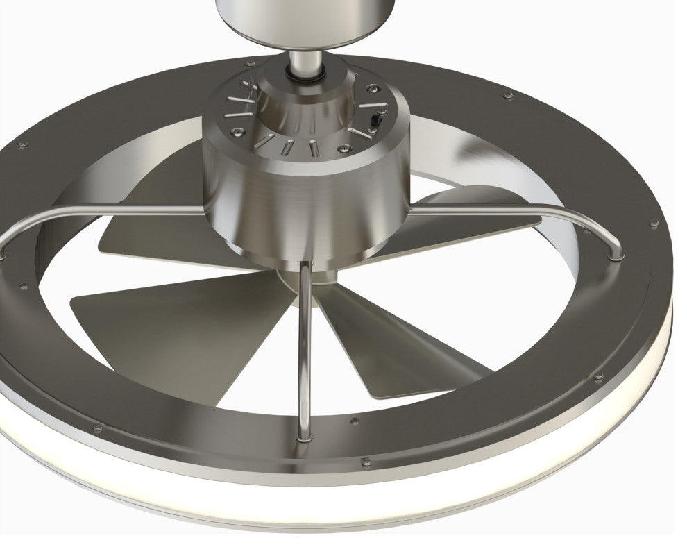 Fanimation Gleam 24" Ceiling Fan, Brushed Nickel