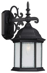 Capital Lighting Main Street 1 Light Wall Lantern, Black