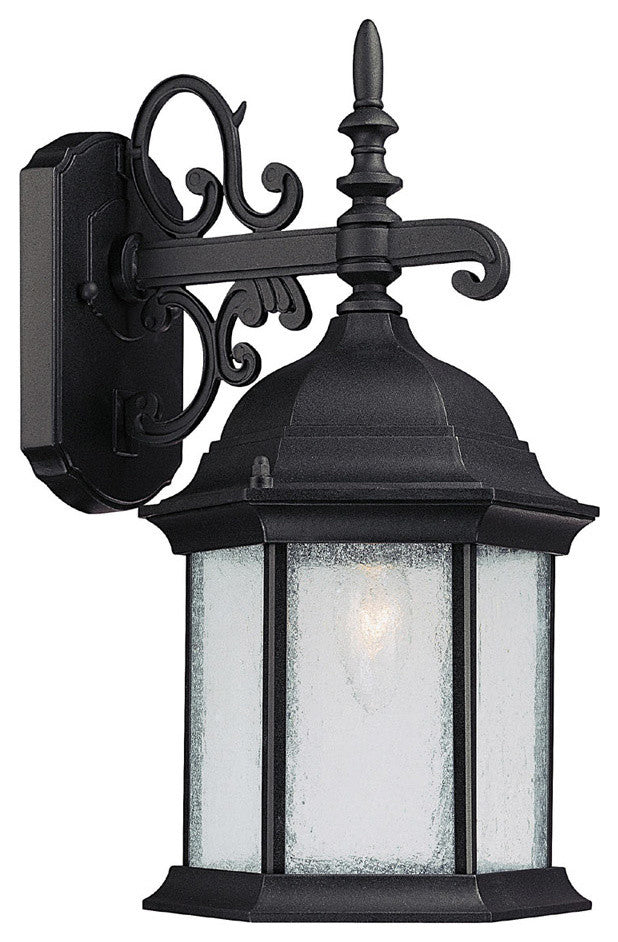 Capital Lighting Main Street 1 Light Wall Lantern, Black