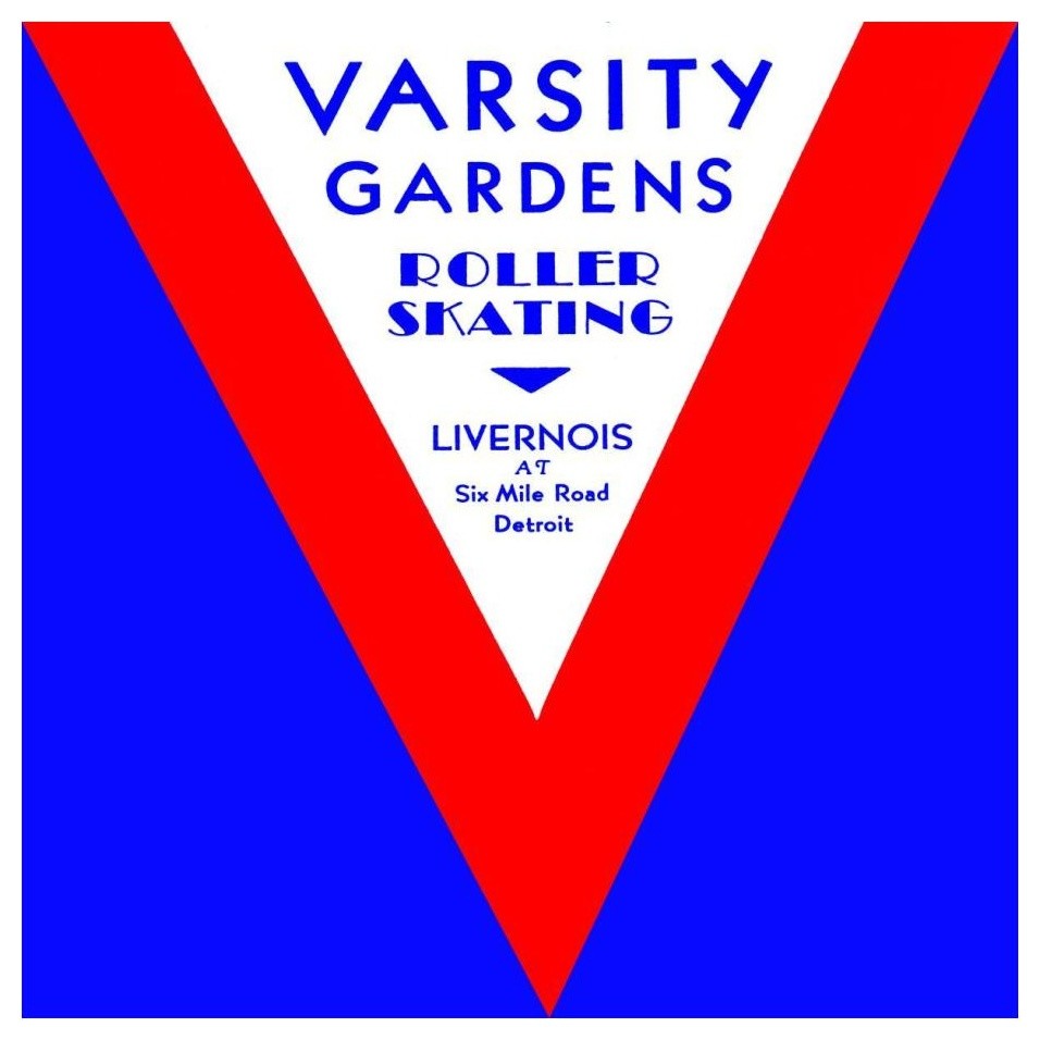 "Varsity Gardens Roller Skating" Digital Paper Print by Retrorollers, 24"x24"