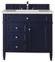 Brittany 36" Victory Blue Vanity, Eternal Serena Quartz Top