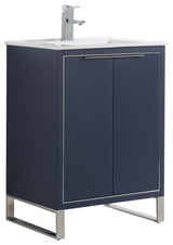 Fine Fixtures Opulence Collection Bathroom Vanity with White Ceramic Sink