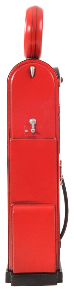 Gas Pump Withclock 1:4 Handcrafted metal Decor