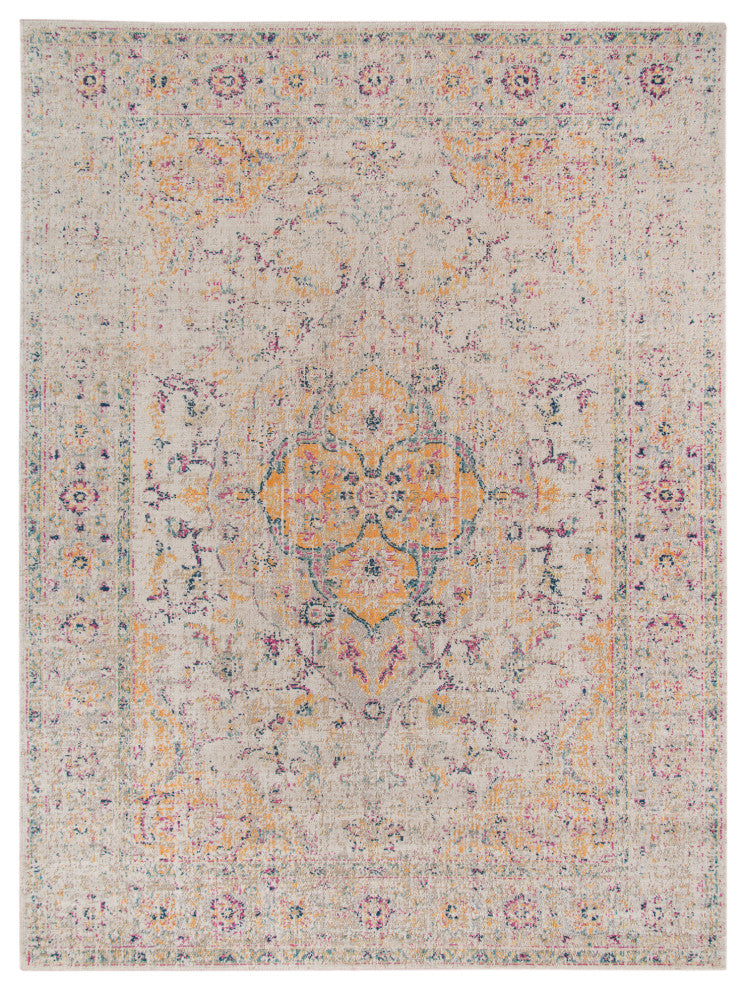 Eternal Solidad Area Rug, Ivory, 7'6" x 9'6", Oriental