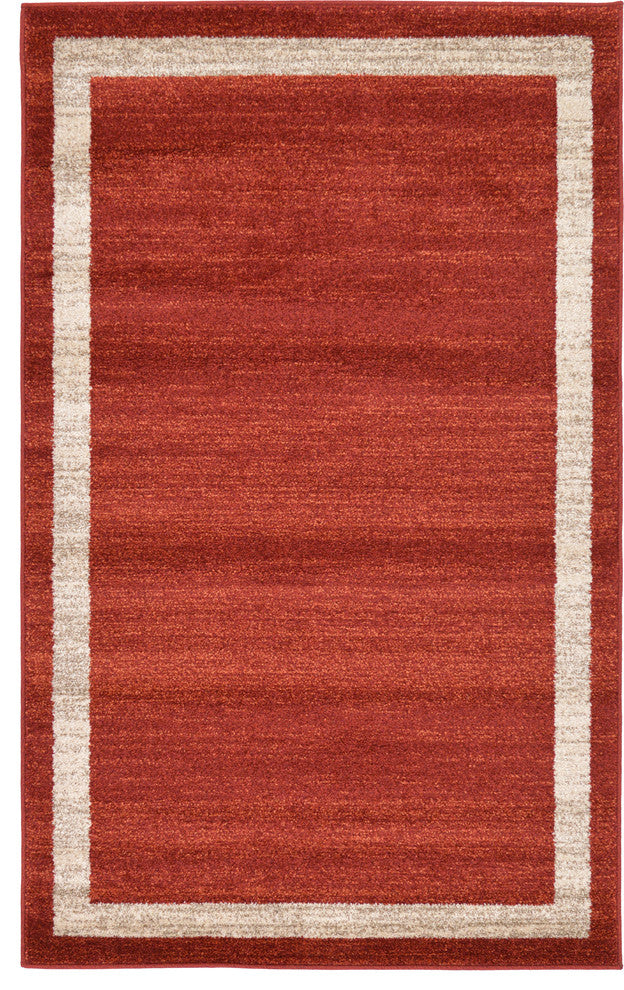 Unique Loom Terracotta Del Mar Maria 3' 3 x 5' 3 Area Rug