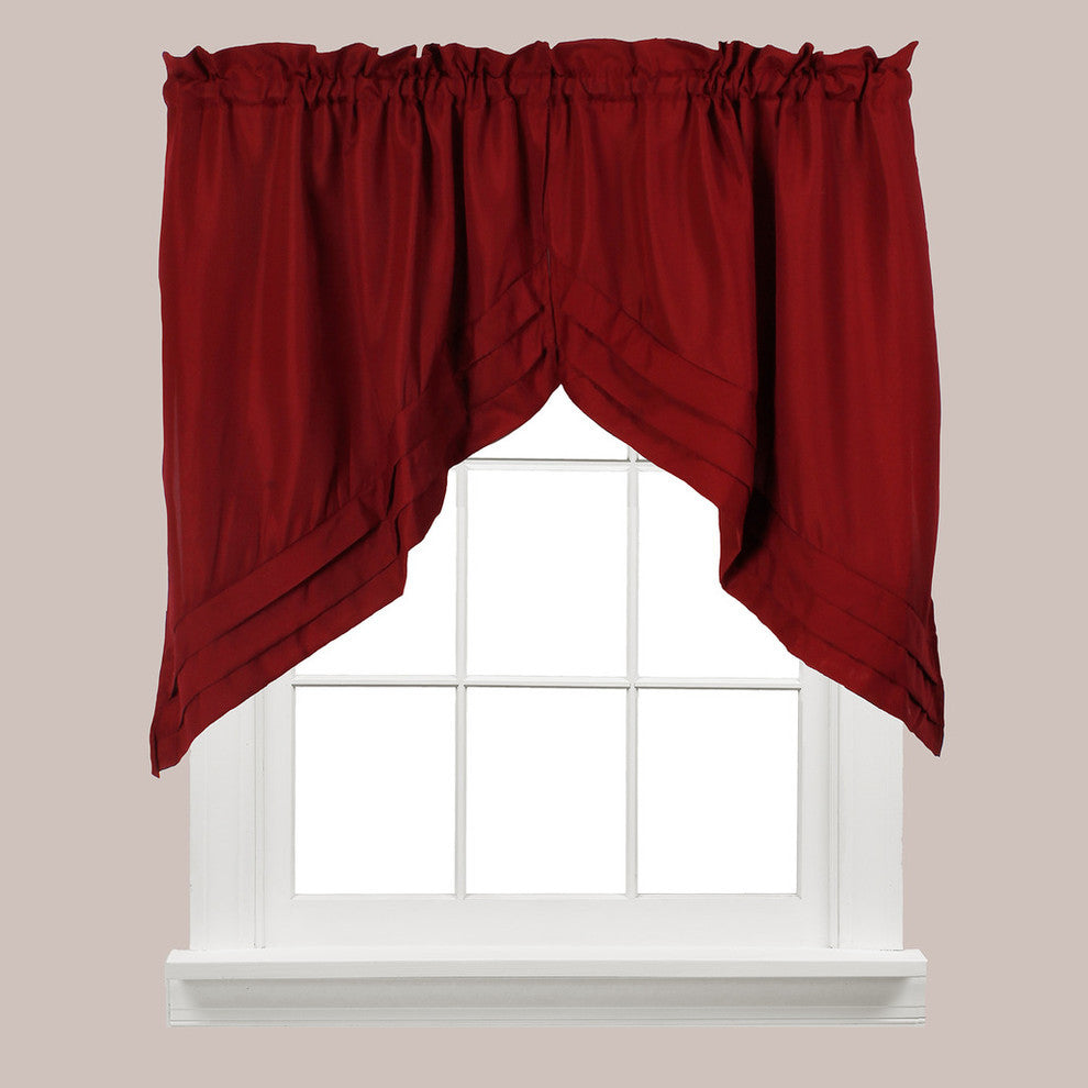Saturday Knight Holden 30" Swag Pair, Garnet