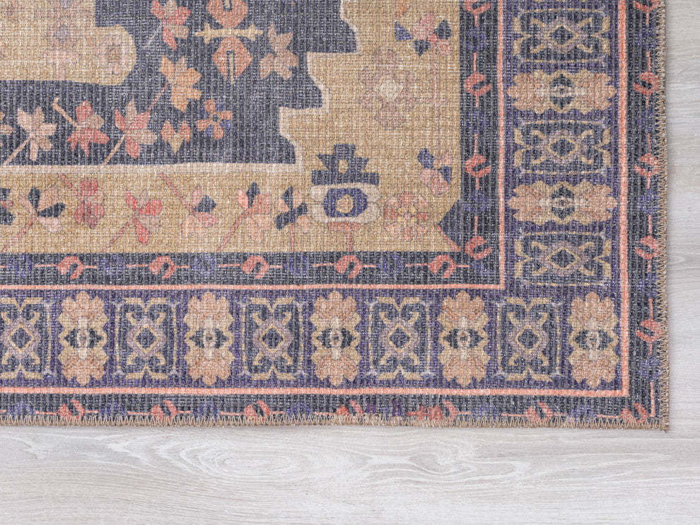VER03 Vera Purple Power Loomed Indoor Area Rug, Purple, 10' X 13'