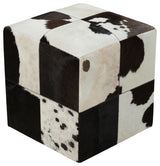 Surya Appalachian Black Ottoman 18"Hx18"Wx18"D