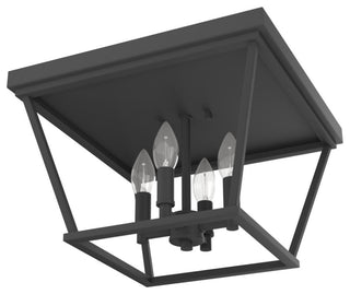 Hunter Laurel Ridge Natural Iron 4-Light Flush Mount Ceiling Light