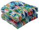 Abstract Reflections Multi Wicker Seat Cushion, Set of 2