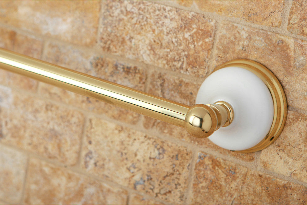 Kingston Brass 24" Towel Bar, Polished Brass