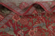 Egyptian Vegetable Dye All-Over Handmade French Toile Rug Oriental, Red, 7 X 10