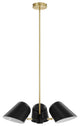 Briana 3-Light Pendant Light Black