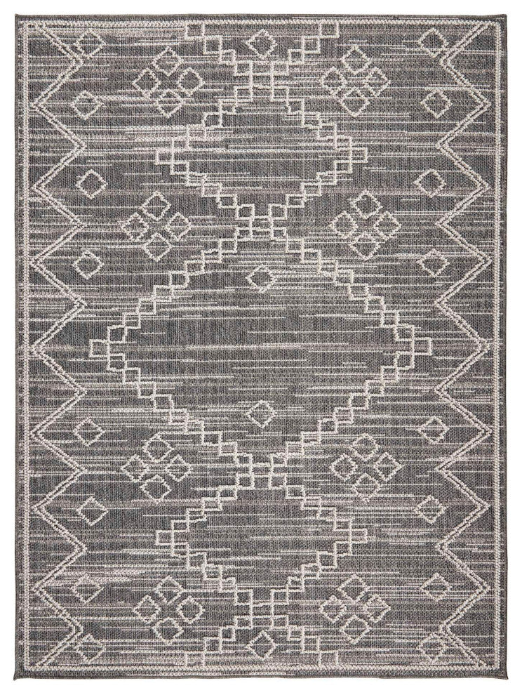 Resort Diamonds Area Rug, Gray, 8'10"x11'10"