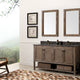 Legion Furniture Double Sink Vanity, Rustic Brown, 60"