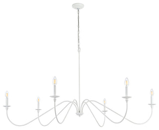 Living District Rohan 60" Chandelier in White
