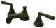 Kingston Brass Widespread Bathroom Faucet With Brass Pop-Up, Oil Rubbed Bronze