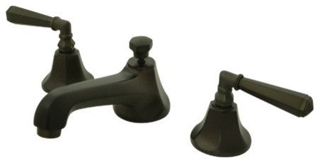 Kingston Brass Widespread Bathroom Faucet With Brass Pop-Up, Oil Rubbed Bronze