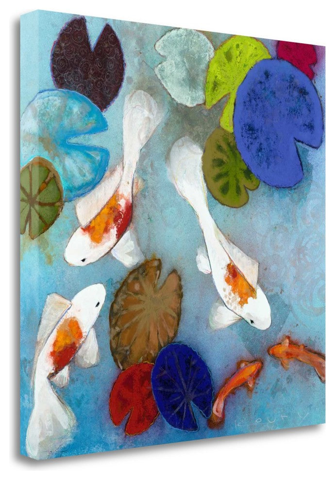 "Koi 1" By Aleah Koury, Giclee Print on Gallery Wrap Canvas, Ready to Hang