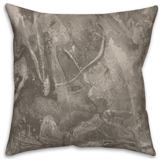 Gray Marble Pattern 18x18 Indoor/Outdoor Pillow