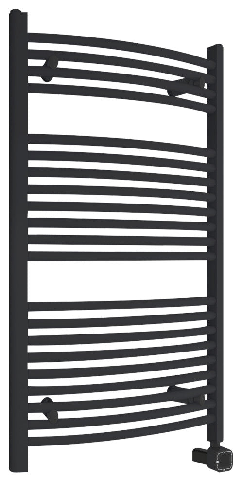 HEATGENE Smart Towel Warmer With Timer and Temperature Control, Matt Black