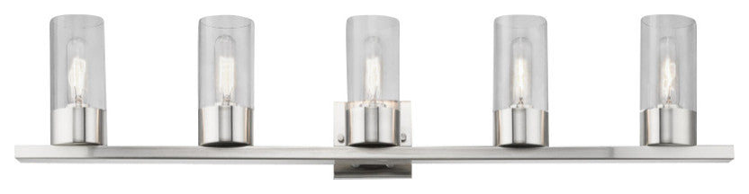 Carson 5 Light Brushed Nickel Vanity Sconce