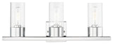 1 Light Polished Nickel Crystal Single Sconce