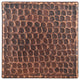 Hammered Copper Tile, 4"x4", Set of 8