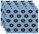 Decorative Holiday Placemat, Set of 4 Geometric, Light Blue
